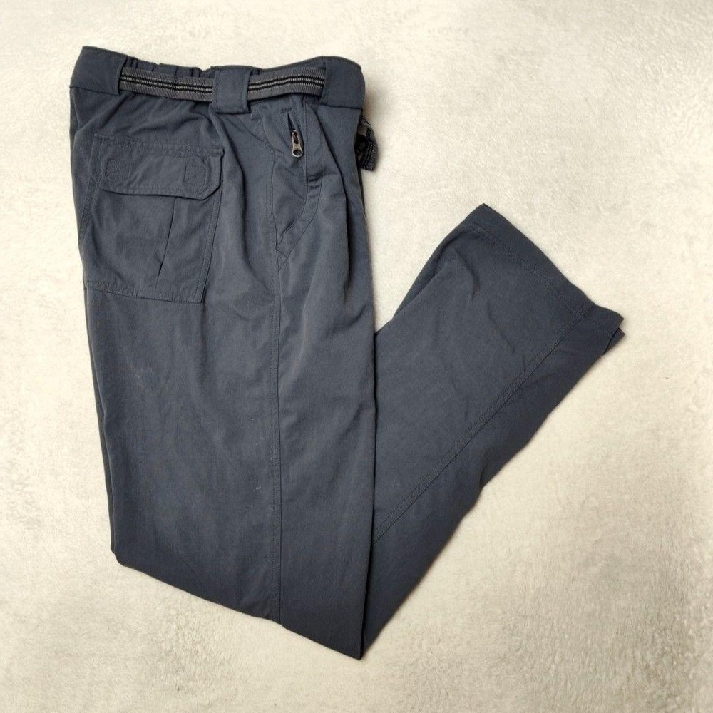 Duluth Pants Mens 34x34 Blue Cargo Nylon Relaxed Dry on the Fly Fishing Outdoor